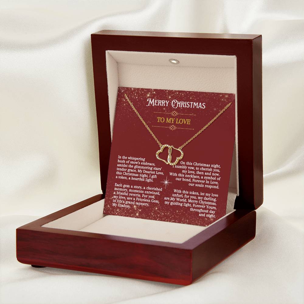 Christmas Poem To My Love - Everlasting Love Necklace