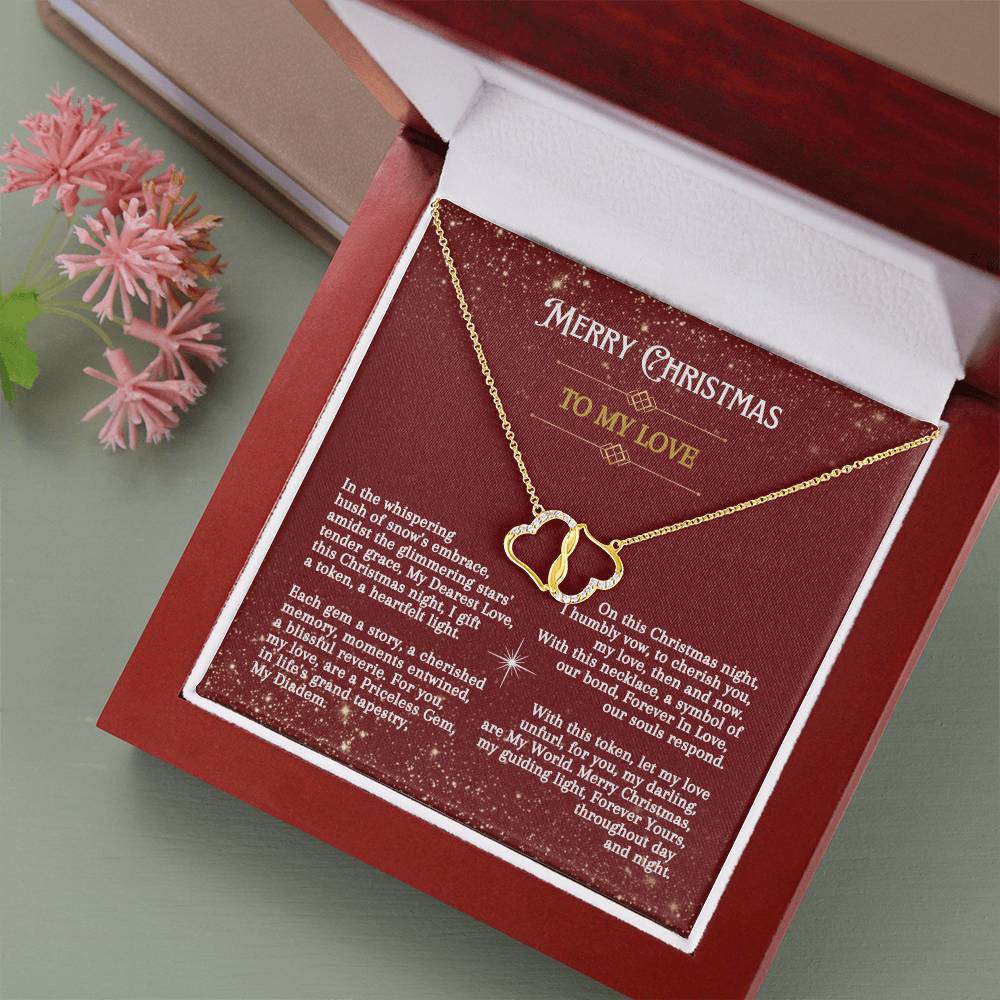 Christmas Poem To My Love - Everlasting Love Necklace