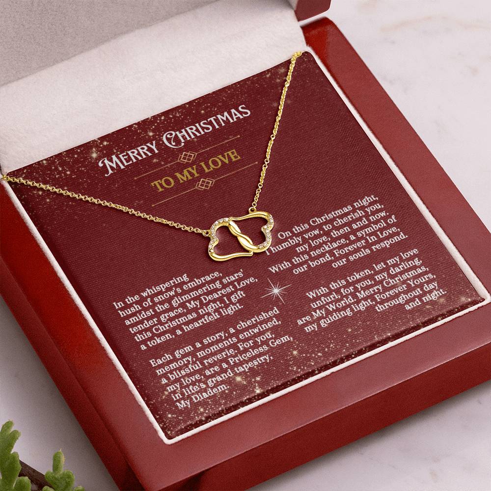 Christmas Poem To My Love - Everlasting Love Necklace