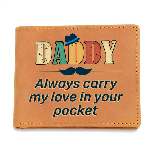 Daddy Graphic Leather Wallet