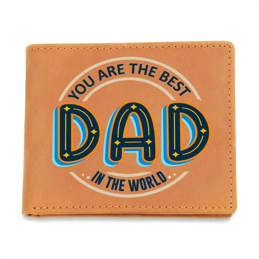 Dad You Are The Best Graphic Leather Wallet