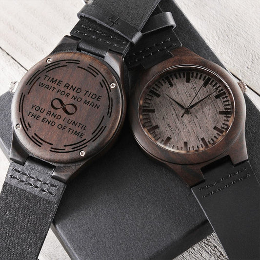 Gift for Soulmate - You and I - Engraved Wooden Watch