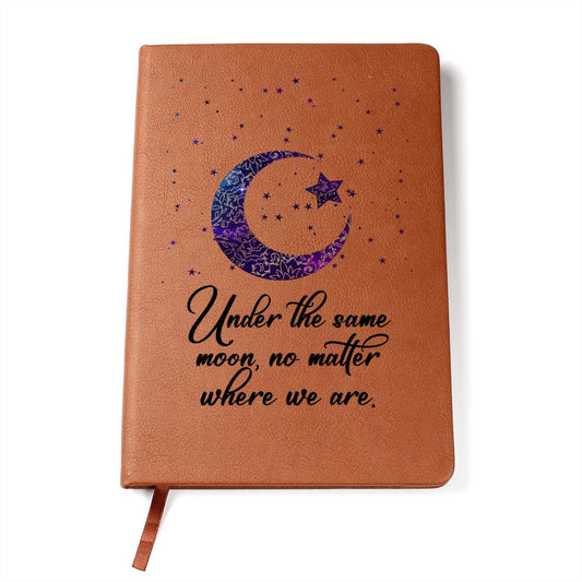 Under the Same Moon - Graphic Leather Journal