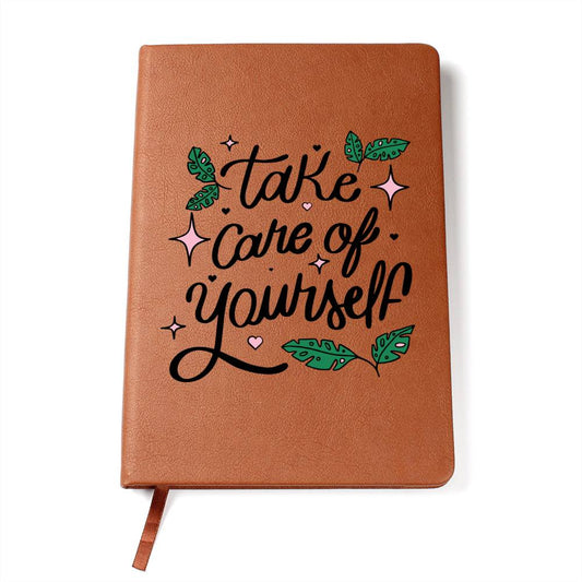 Take Care of Yourself - Graphic Leather Journal