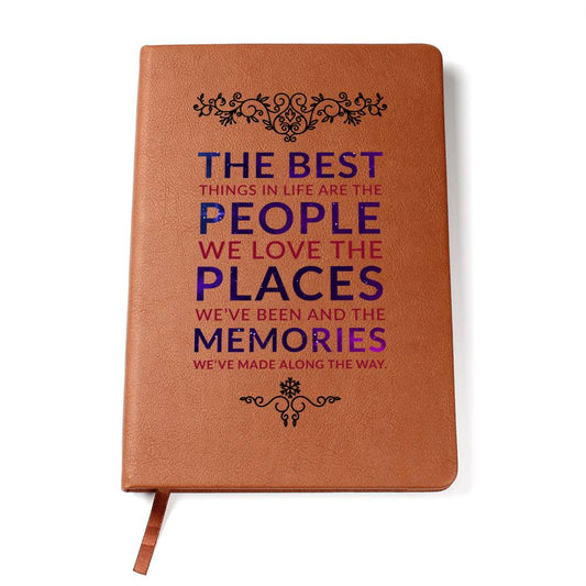 The Best Things - Graphic Leather Journal