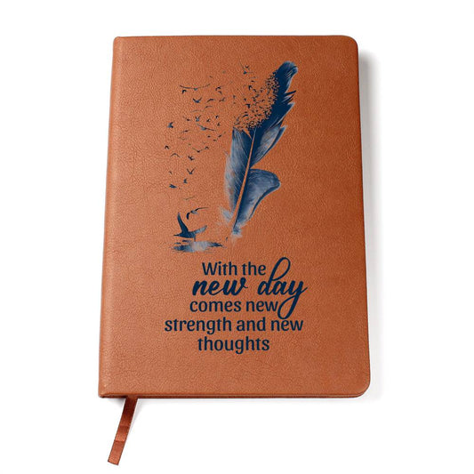 New Day - Graphic Leather Journal