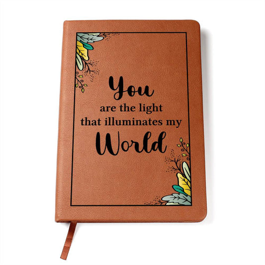 You Are The Light - Graphic Leather Journal