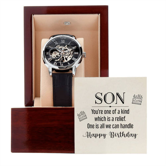 Gift for Son's Birthday - Openwork Watch