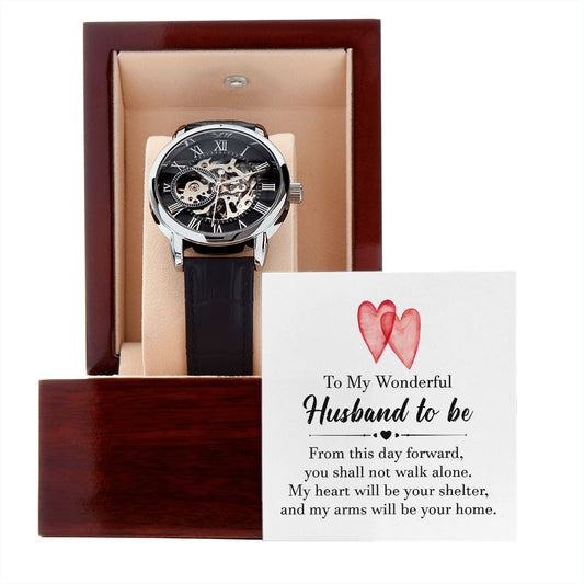 To My Wonderful Husband to Be - Openwork Watch