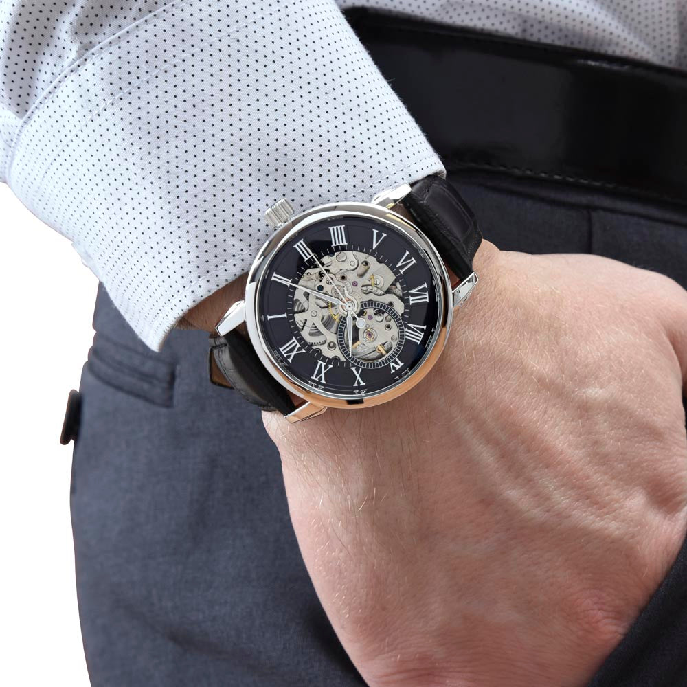 Happy Father's Day Openwork Watch