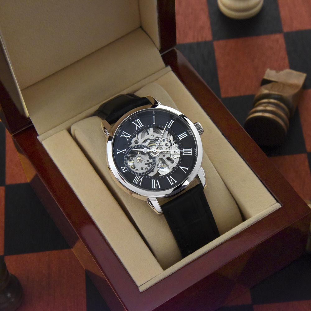 Father's Day Gift for Husband Openwork Watch