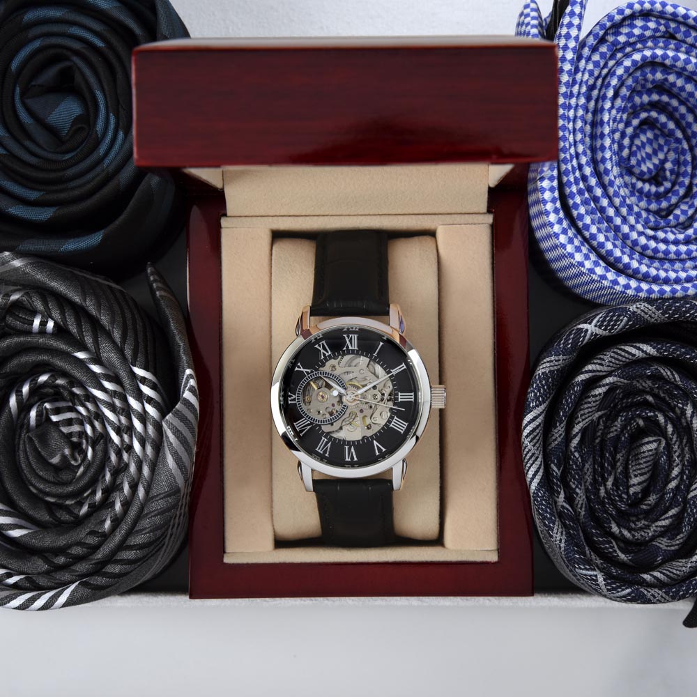 Father's Day Gift for Husband Openwork Watch