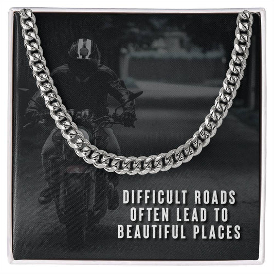 Difficult Roads - Cuban Link Chain