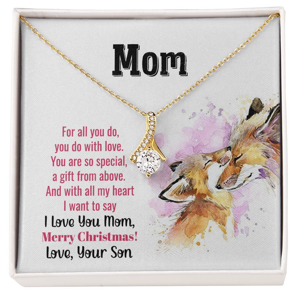 Christmas Gift for Mom from Son - Alluring Beauty Necklace