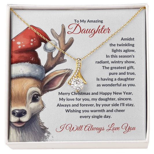 Christmas Poem for Daughter - Alluring Beauty Necklace