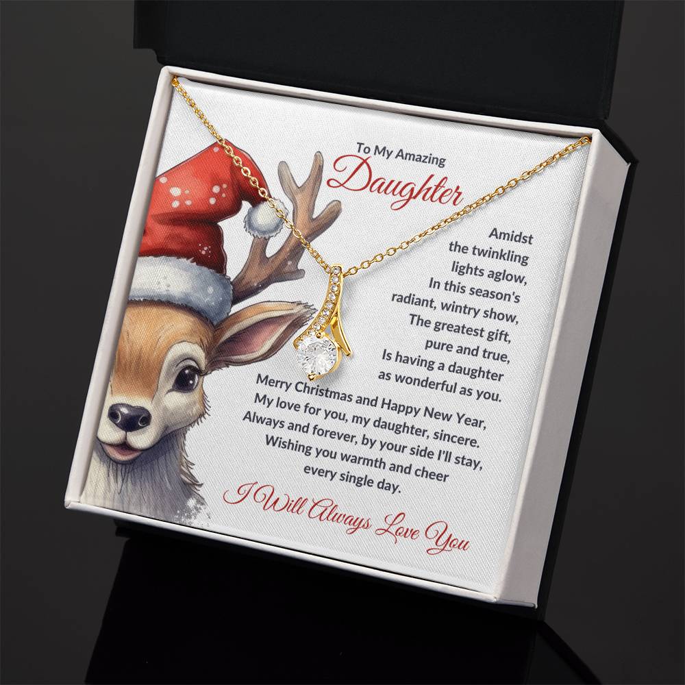 Christmas Poem for Daughter - Alluring Beauty Necklace