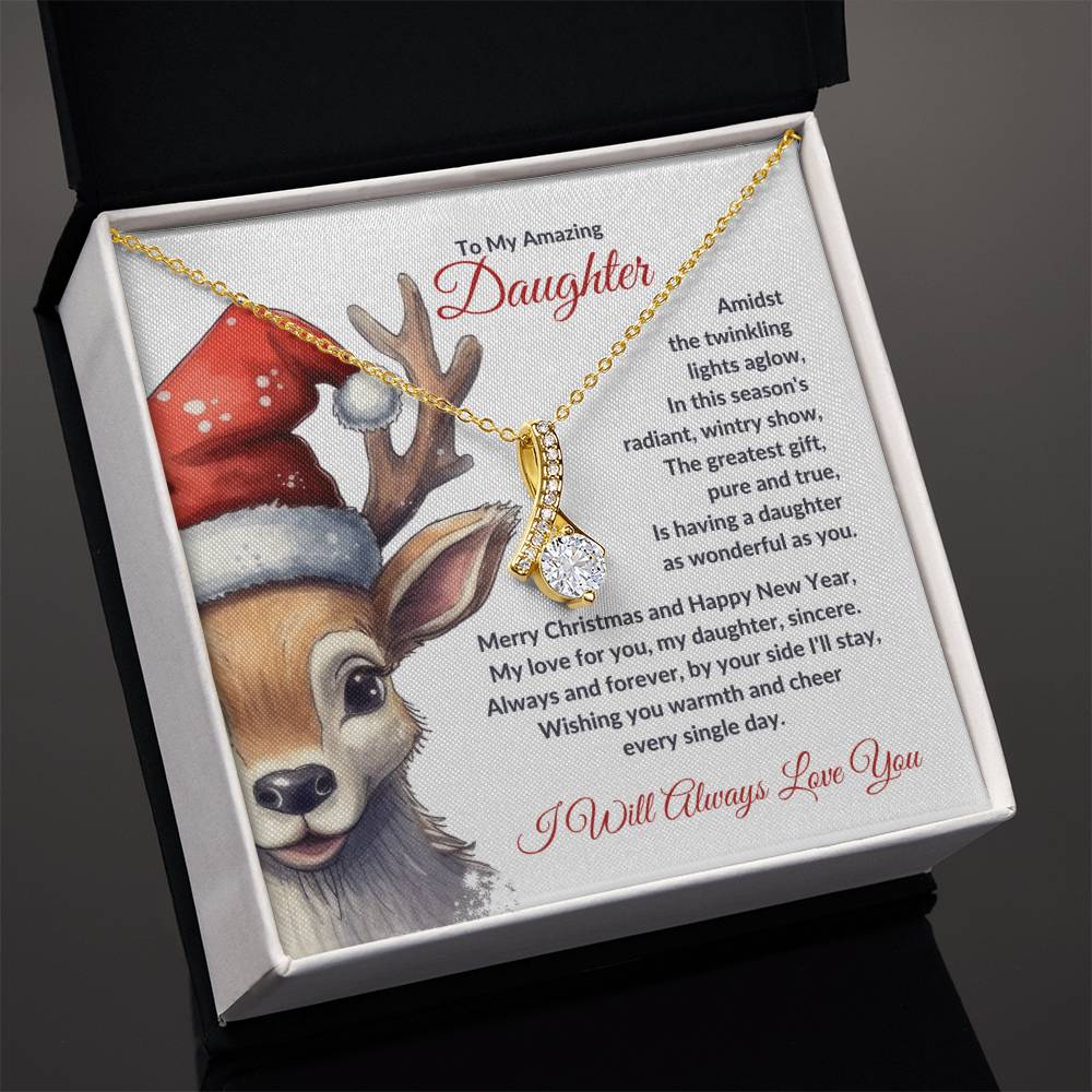 Christmas Poem for Daughter - Alluring Beauty Necklace