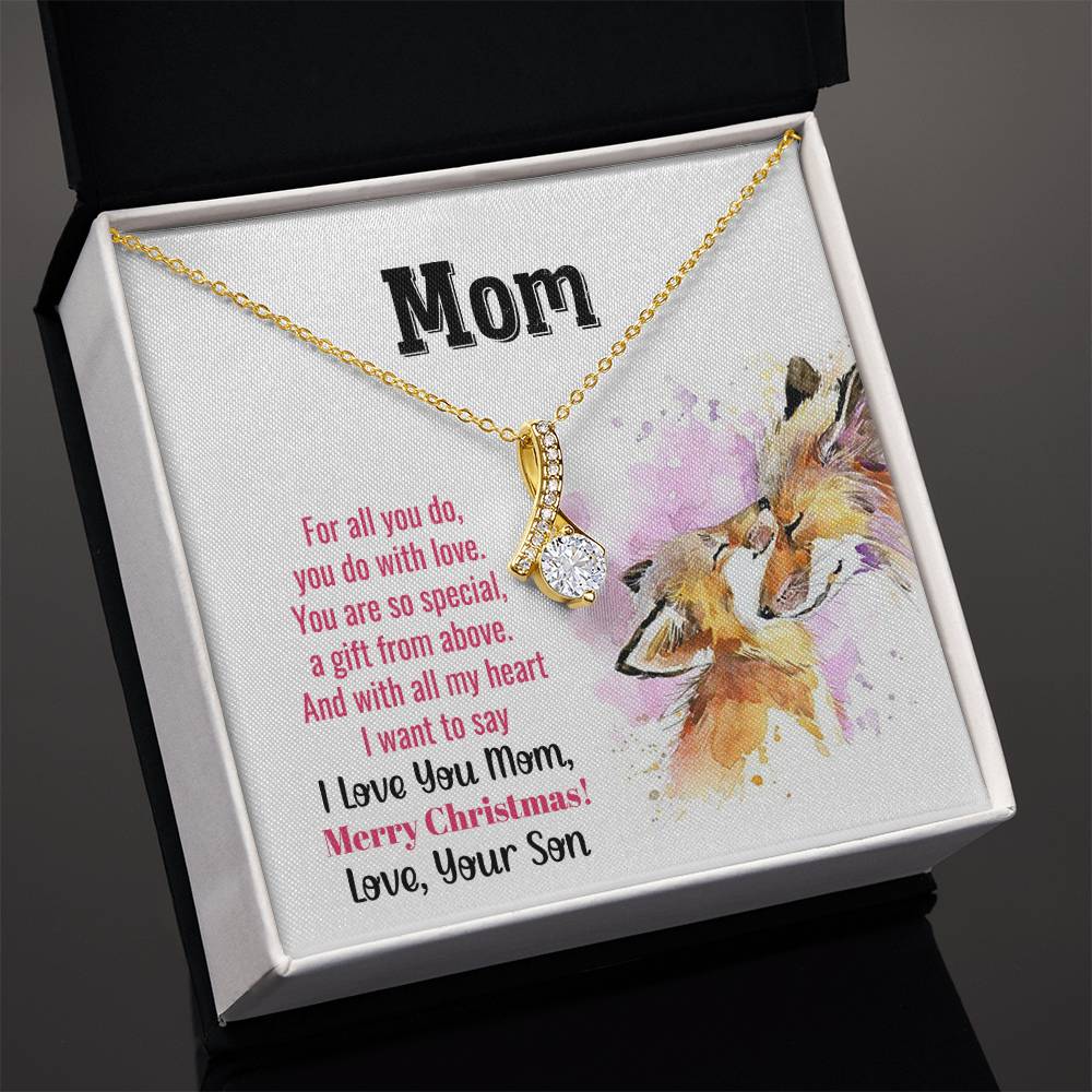 Christmas Gift for Mom from Son - Alluring Beauty Necklace