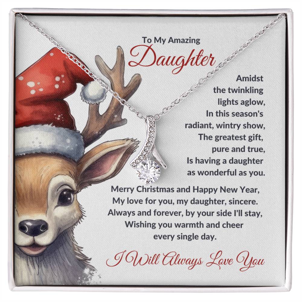 Christmas Poem for Daughter - Alluring Beauty Necklace