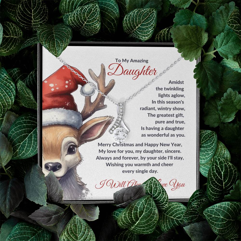 Christmas Poem for Daughter - Alluring Beauty Necklace