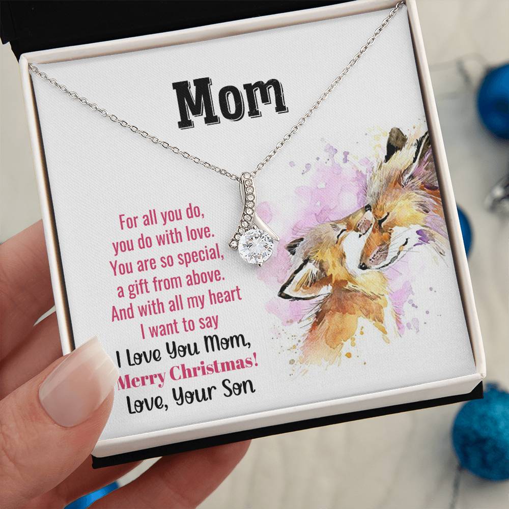 Christmas Gift for Mom from Son - Alluring Beauty Necklace