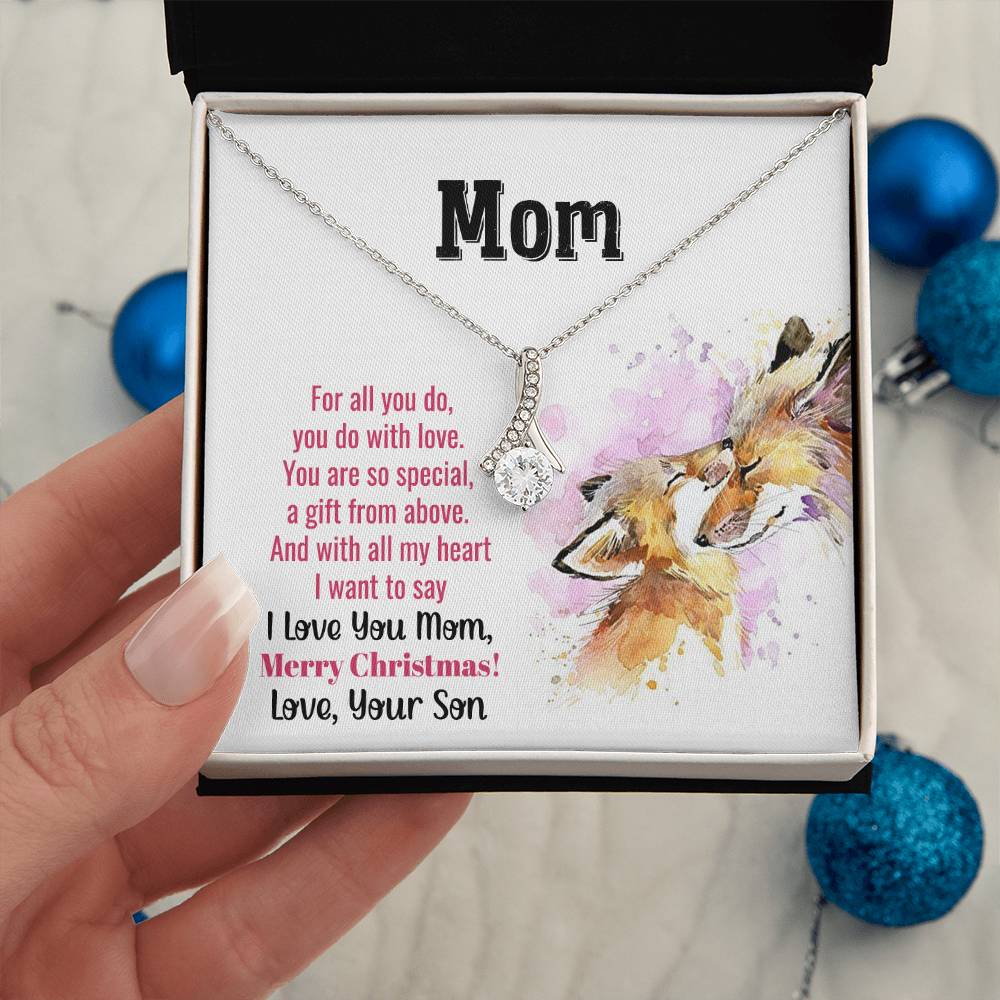 Christmas Gift for Mom from Son - Alluring Beauty Necklace