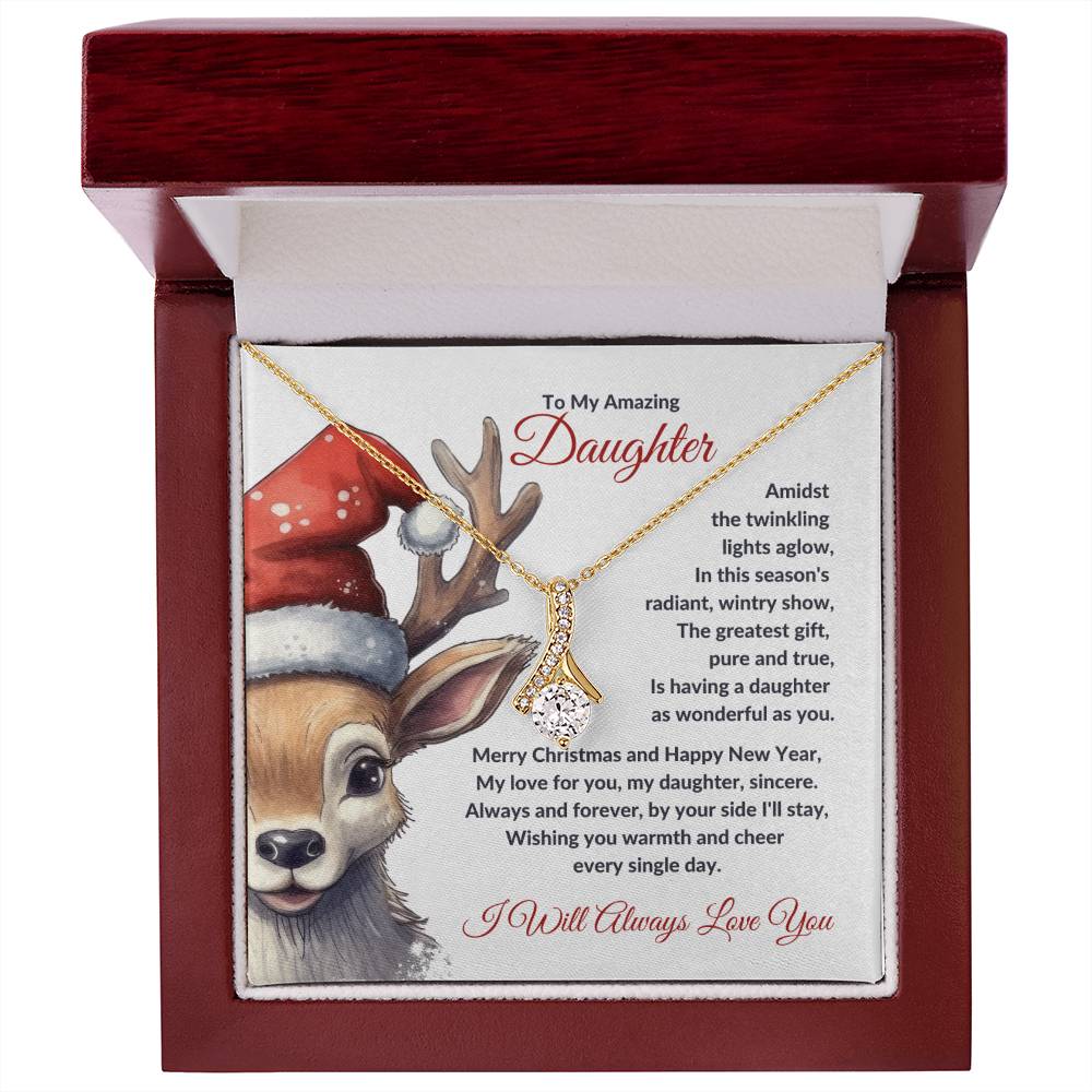 Christmas Poem for Daughter - Alluring Beauty Necklace