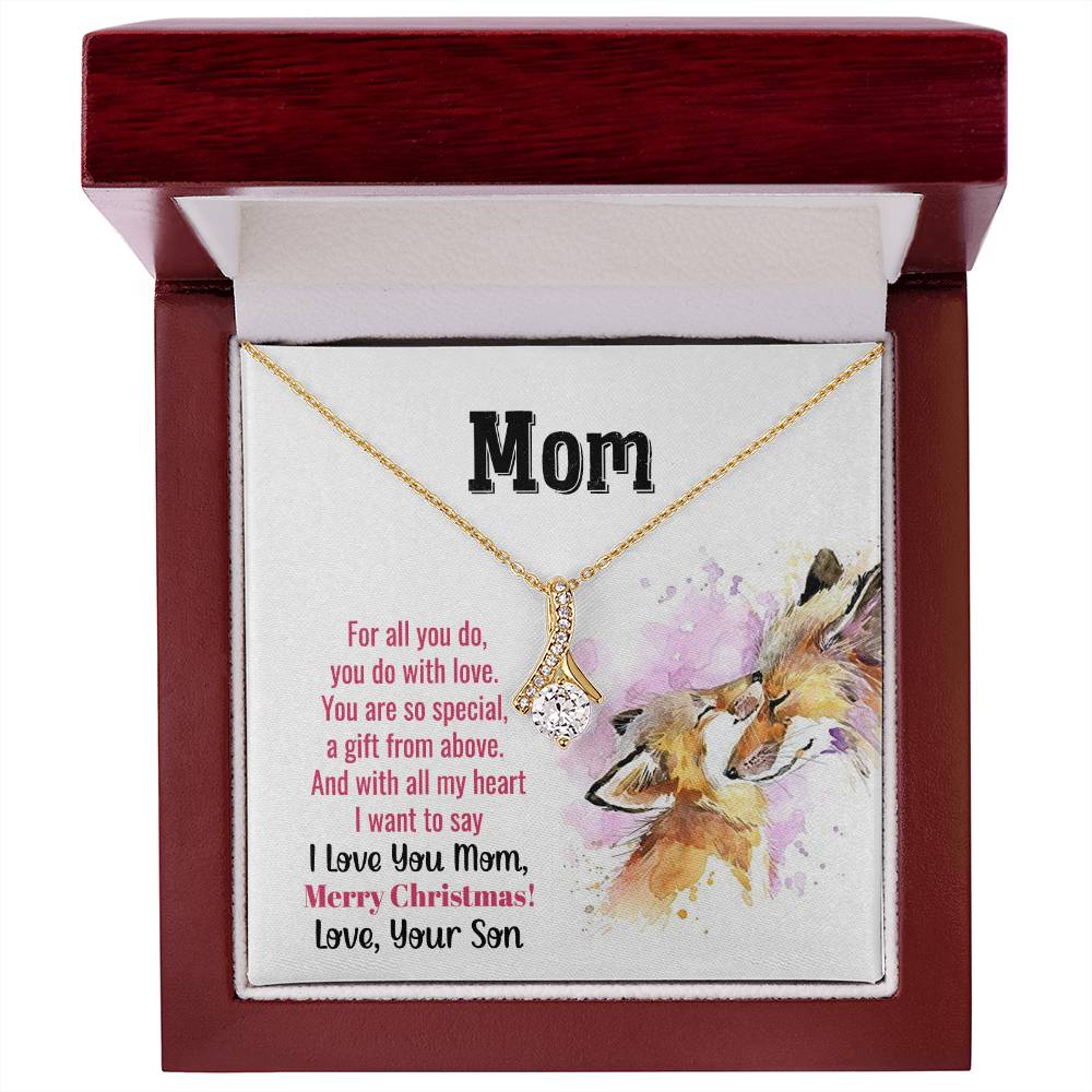 Christmas Gift for Mom from Son - Alluring Beauty Necklace