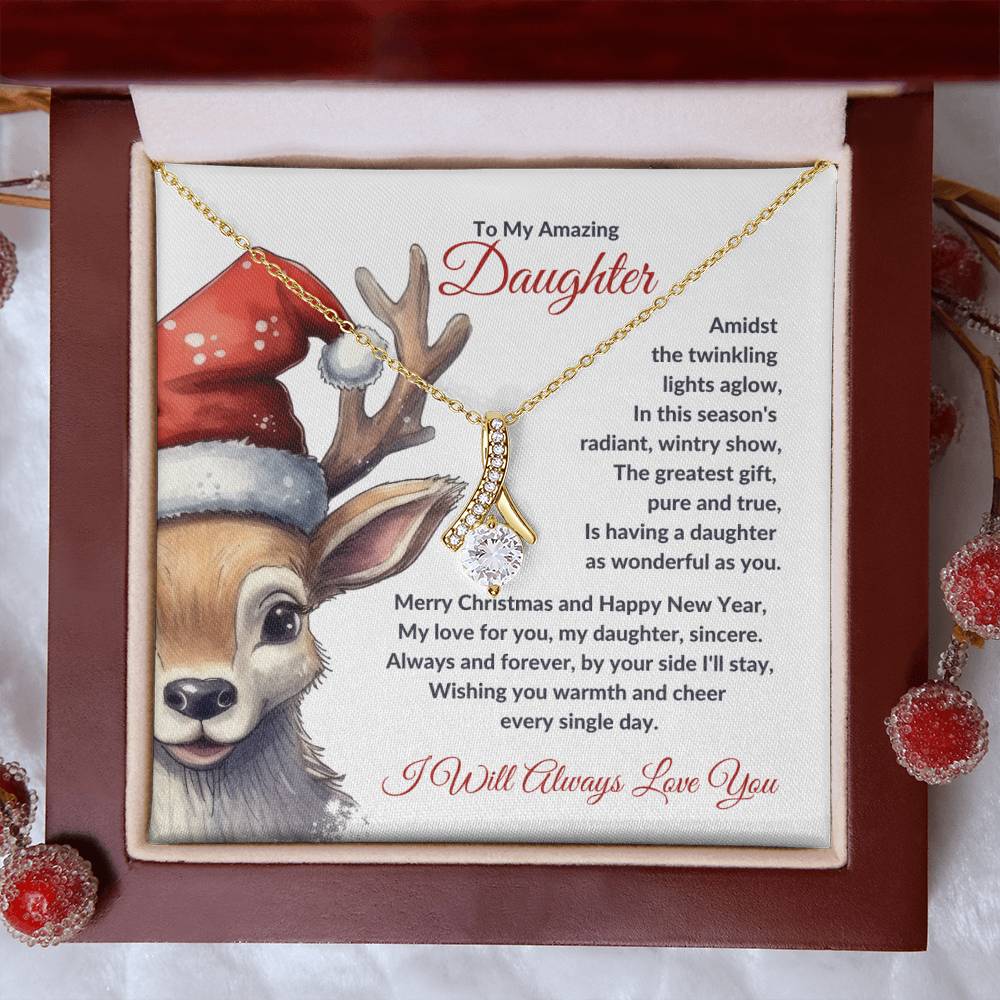 Christmas Poem for Daughter - Alluring Beauty Necklace