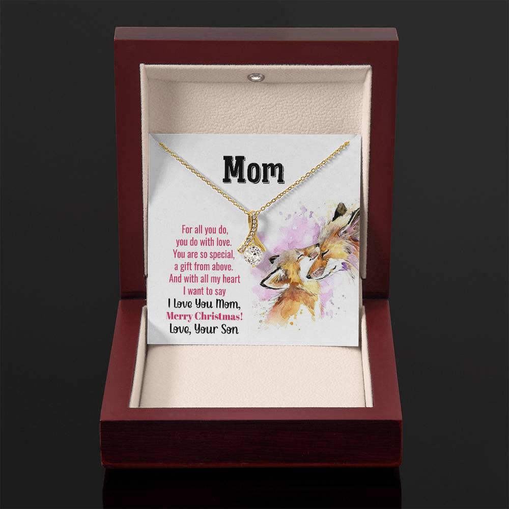 Christmas Gift for Mom from Son - Alluring Beauty Necklace