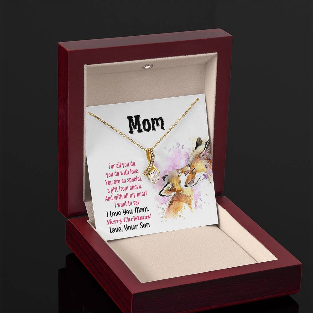 Christmas Gift for Mom from Son - Alluring Beauty Necklace