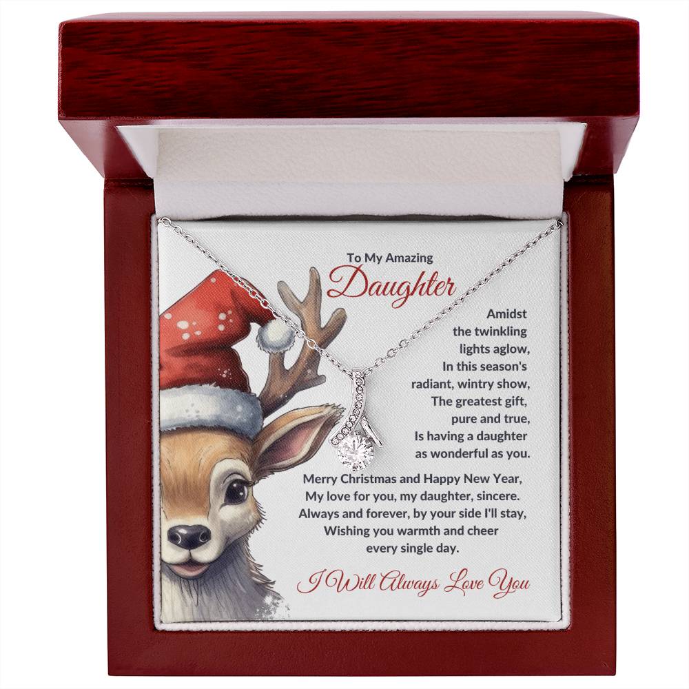 Christmas Poem for Daughter - Alluring Beauty Necklace