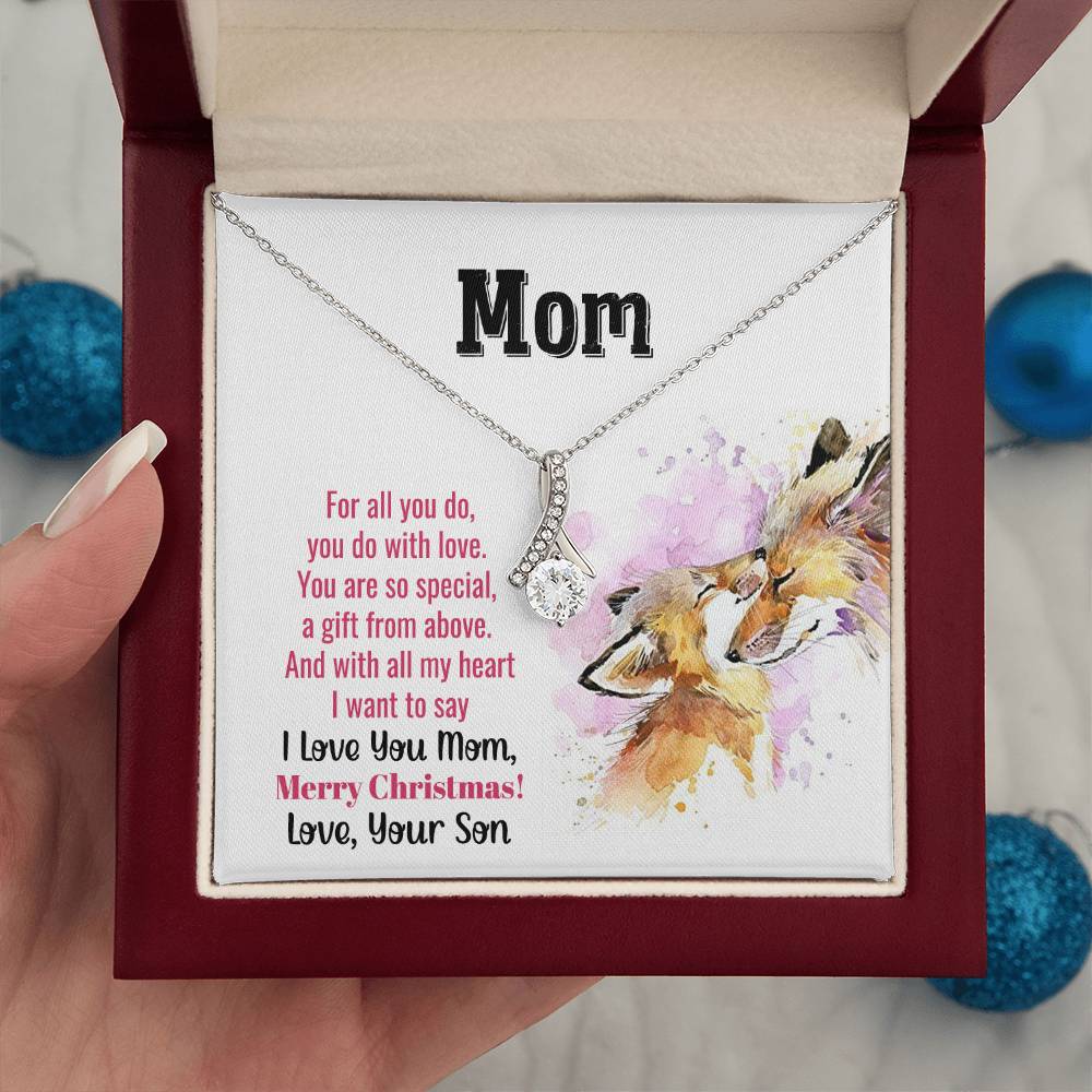 Christmas Gift for Mom from Son - Alluring Beauty Necklace