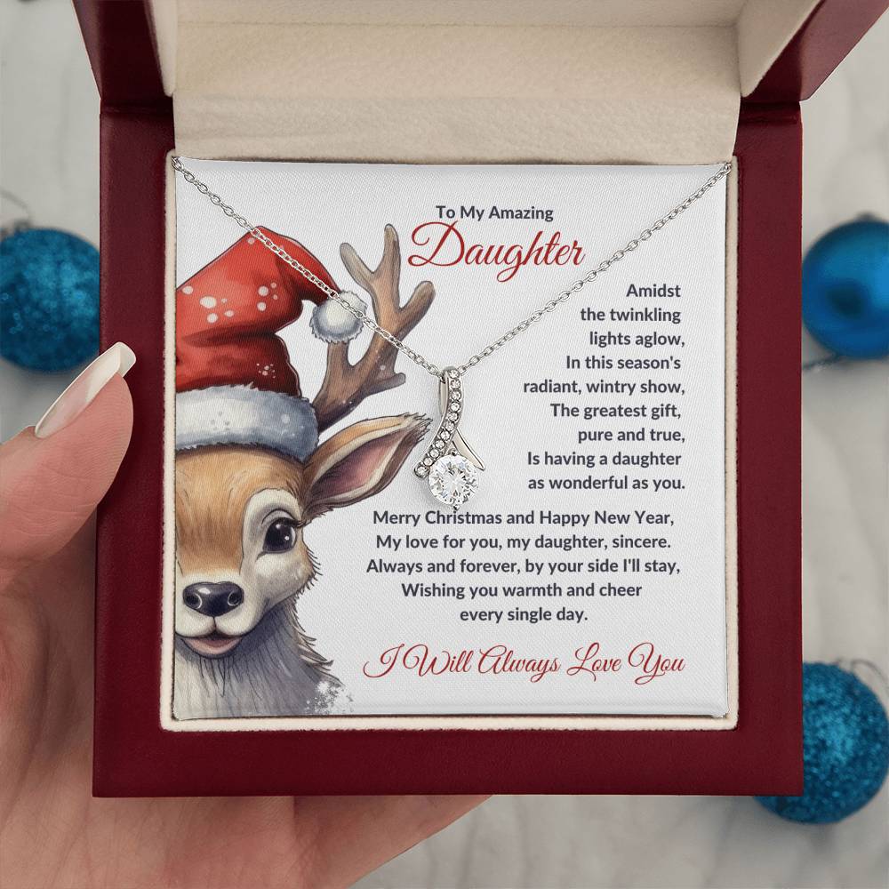 Christmas Poem for Daughter - Alluring Beauty Necklace