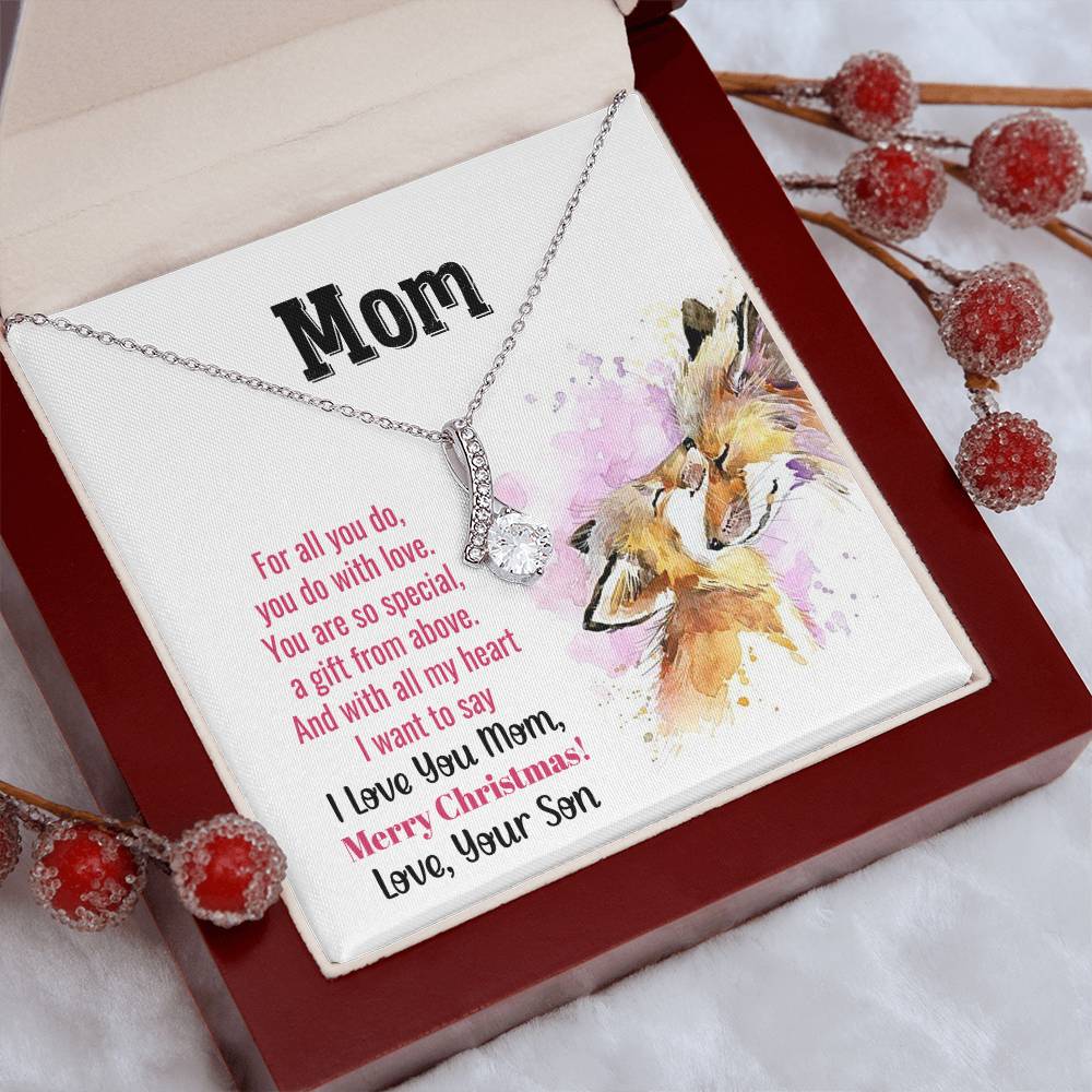 Christmas Gift for Mom from Son - Alluring Beauty Necklace