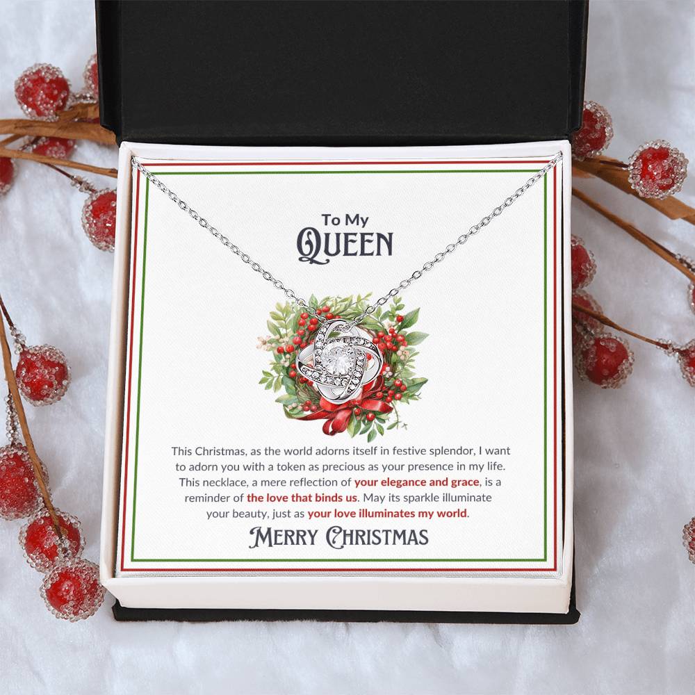 Merry Christmas To My Queen - Love Knot Necklace