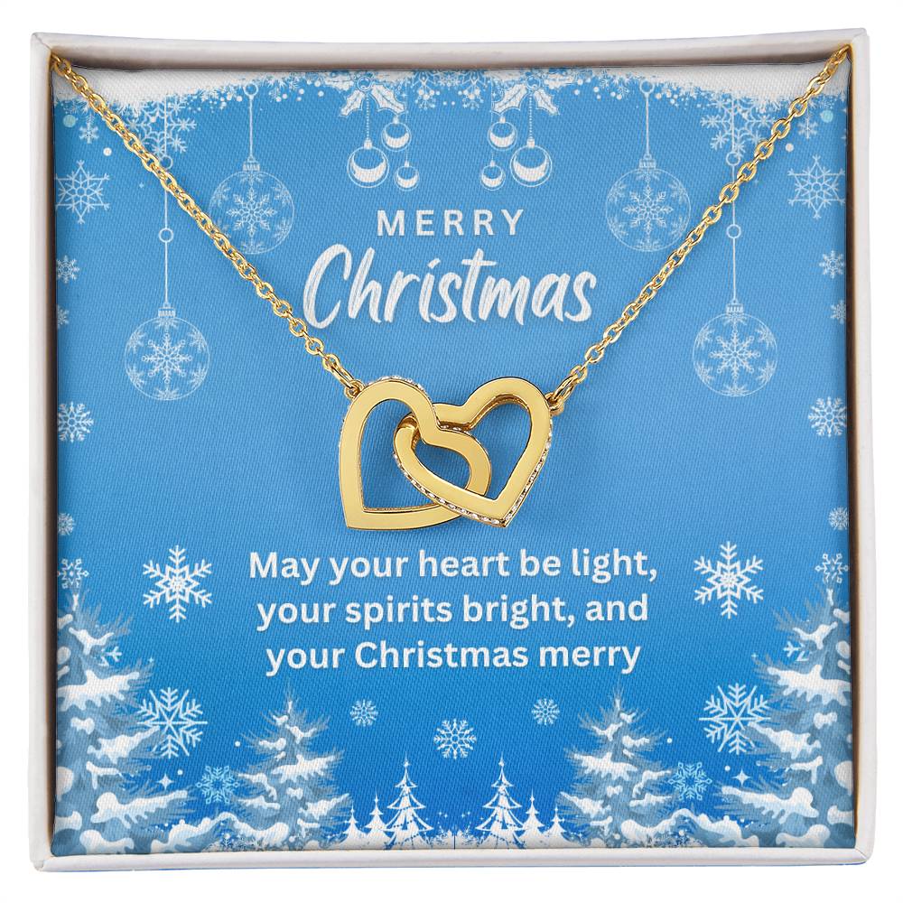 May Your Heart Be Light - Interlocking Hearts Necklace