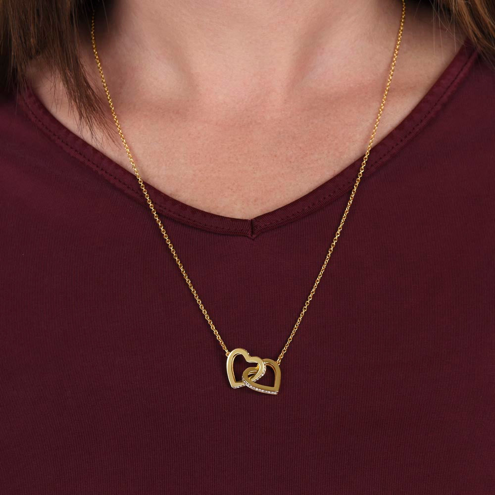 God's Masterpiece Is Mother - Interlocking Hearts Necklace