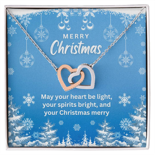 May Your Heart Be Light - Interlocking Hearts Necklace