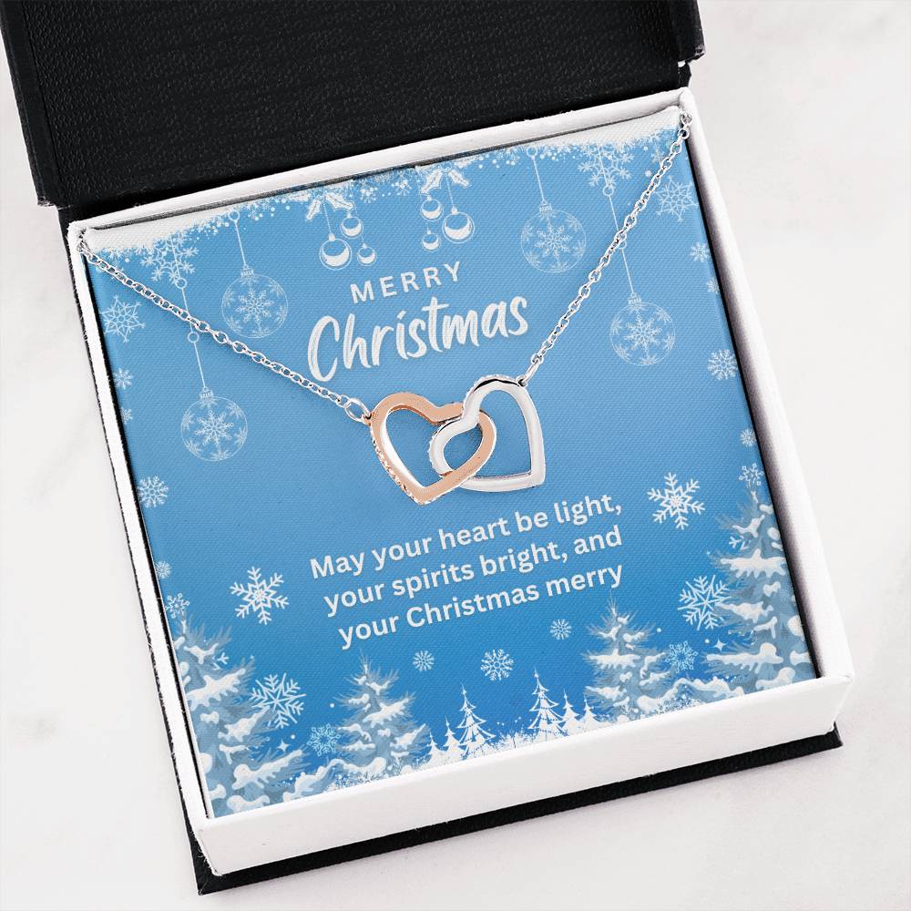 May Your Heart Be Light - Interlocking Hearts Necklace