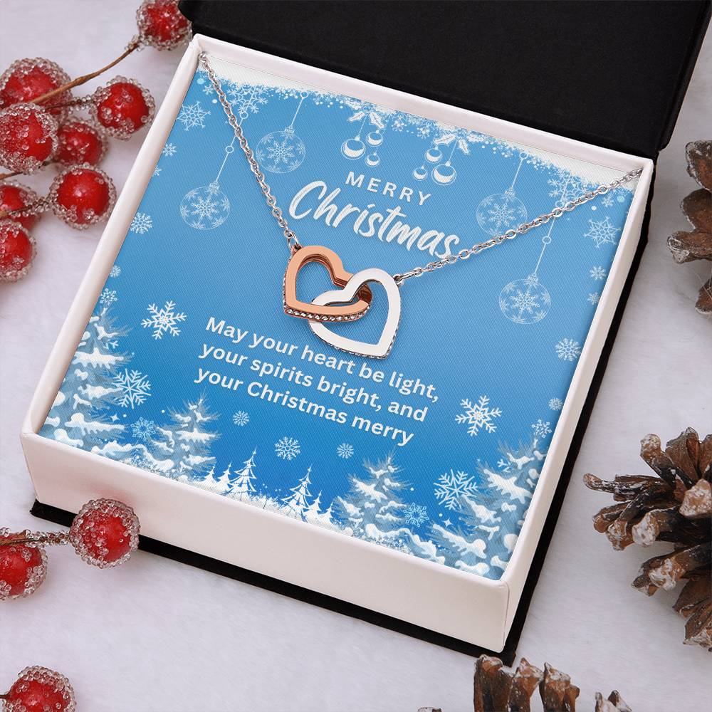 May Your Heart Be Light - Interlocking Hearts Necklace