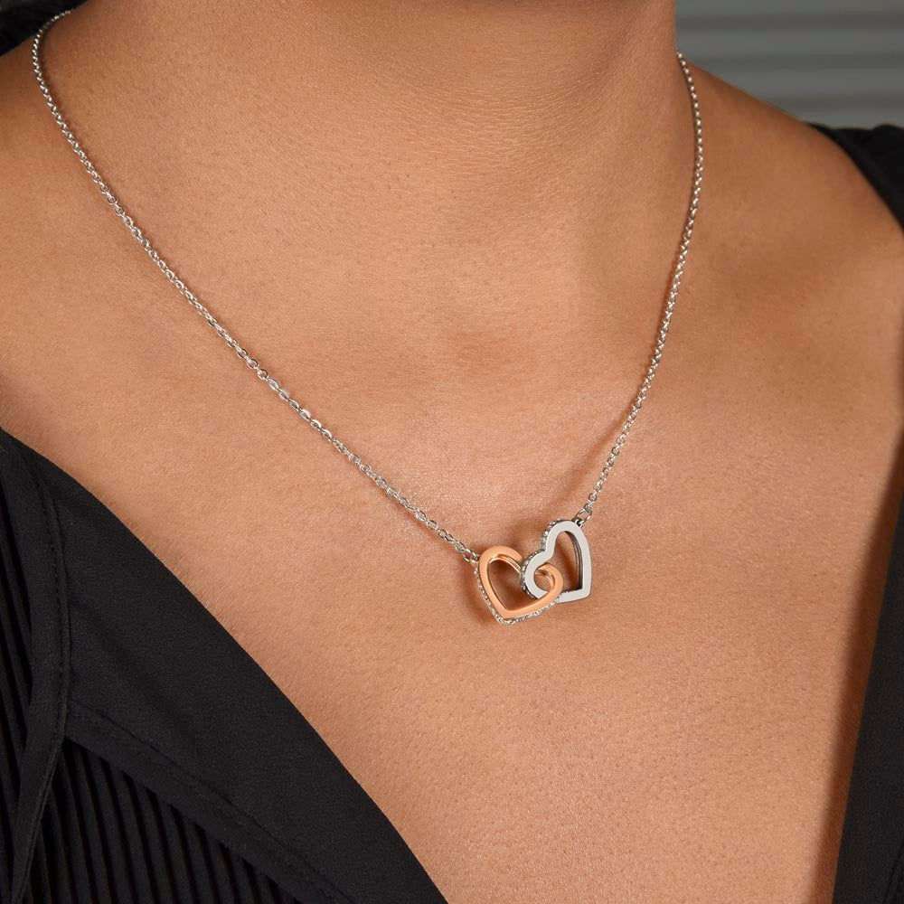 To My Sweet Valentine - Interlocking Hearts Necklace