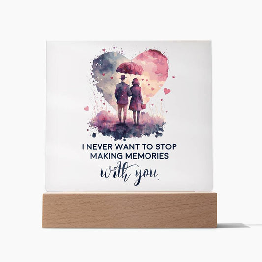 Making Memories - Acrylic Square Plaque