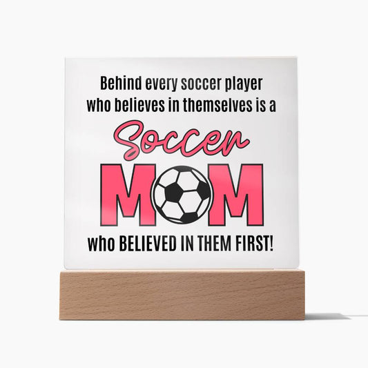 Soccer Mom - Acrylic Square Plaque