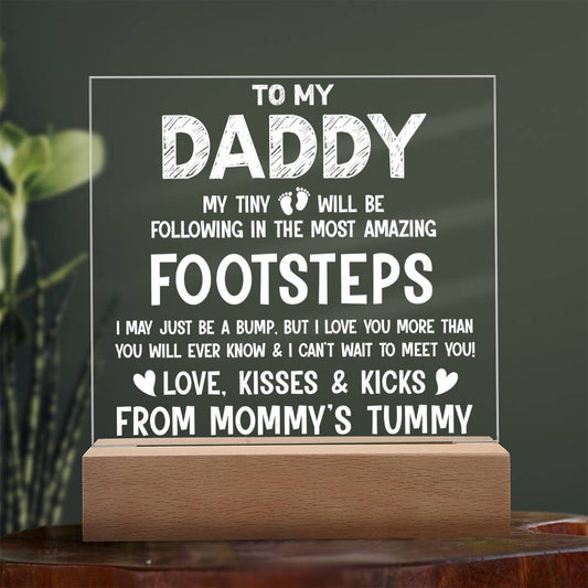To My Daddy - Acrylic Square Plaque