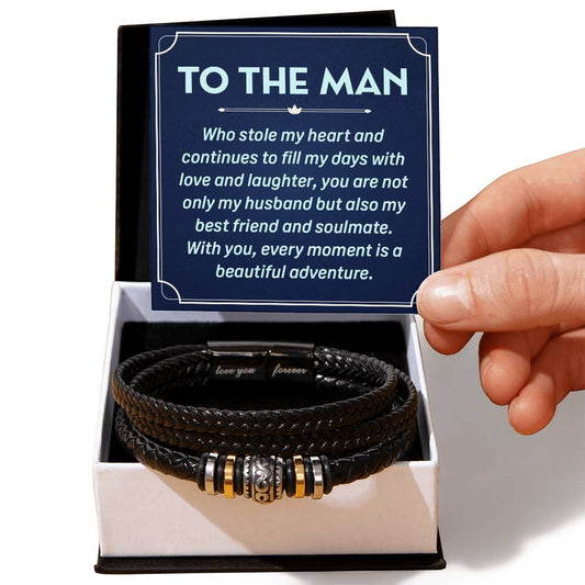 To The Man Who Stole My Heart - Love You Forever Bracelet