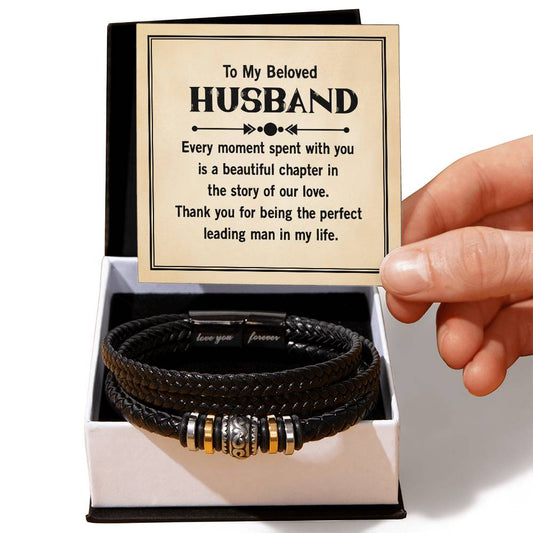 To My Beloved Husband - Love You Forever Bracelet