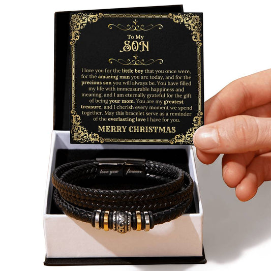 Merry Christmas To My Son - Love You Forever Bracelet