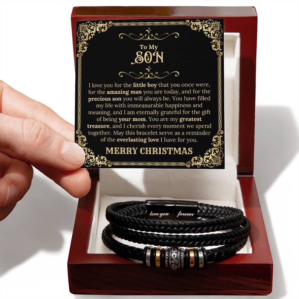 Merry Christmas To My Son - Love You Forever Bracelet