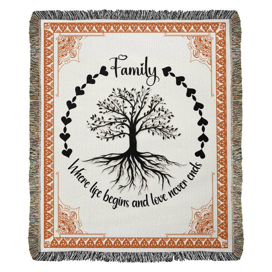 Family - Heirloom Woven Blanket